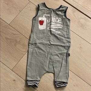 Gray Kids One Piece Bodysuit